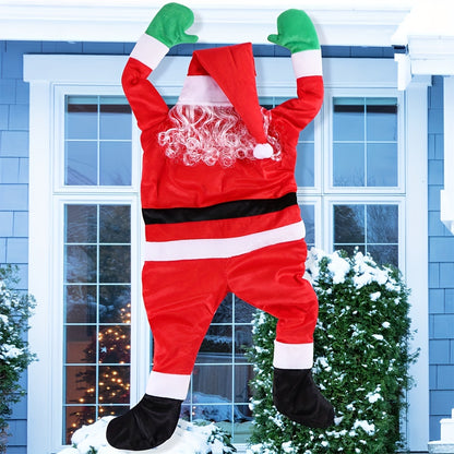 1pc Hanging Santa Claus, Christmas Decorations for Roof, Porch, Gutter, Balcony, Outdoor and Indoor Use