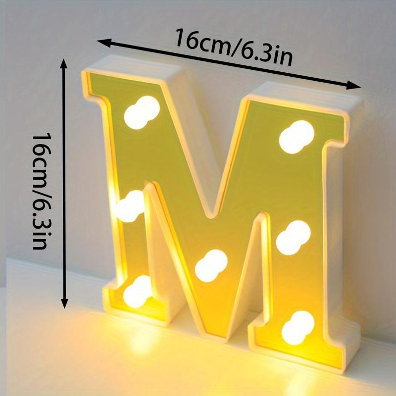 1pc English LED Letter Light, Romantic Proposal Decoration for Birthday, Holiday, and Valentine's Day Parties, Indoor and Outdoor Room Decor