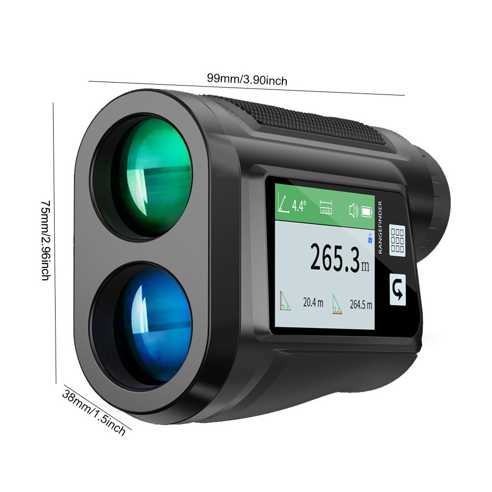 1000M Yard Ft Golf Laser Rangefinder With Side Display, English Voice Broadcasting Slope Compensation, USB Rechargeable, Vibration Suitable For Golf, Disc Golf Measurement