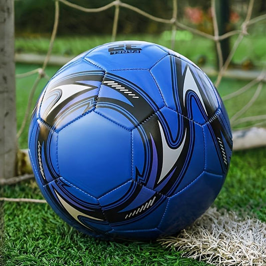 1pc Blue Five Person Inflatable PVC Soccer Ball for Student & Adult Training & Sports Football