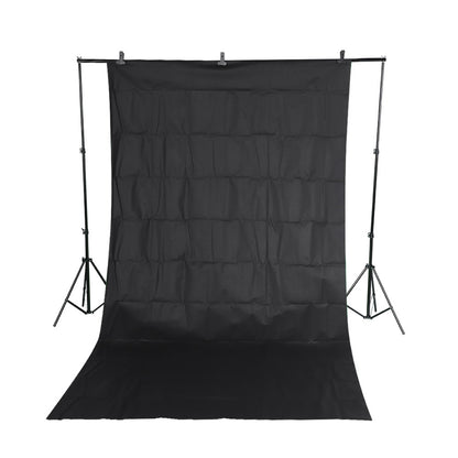 1pc Keenso 78.74x78.74inch Photography Chroma Key Green Screen Backdrop with Metal Studio Stand and Clamp Kit for Photo and Video Studio