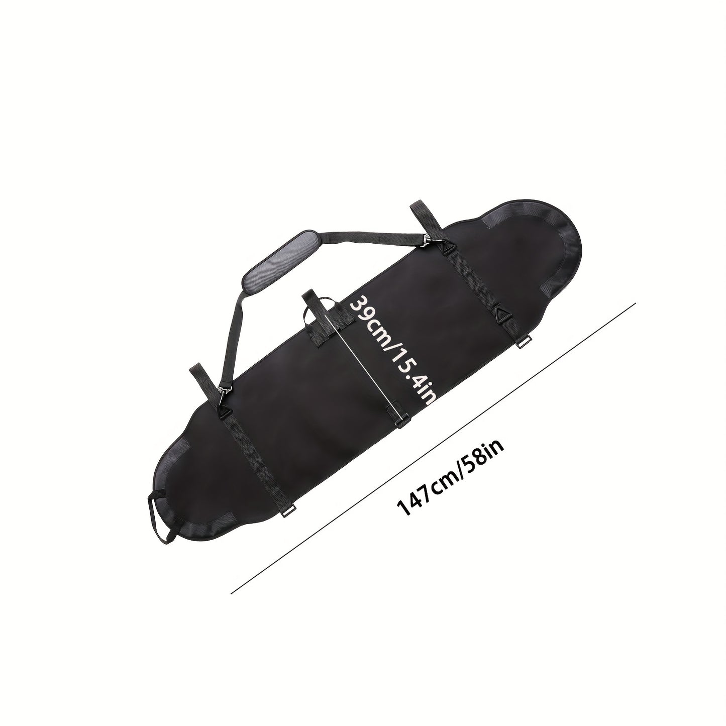 & Durable Snowboard Bag with Dual Shoulder Straps - Nylon Protective Skiing Gear Carrier