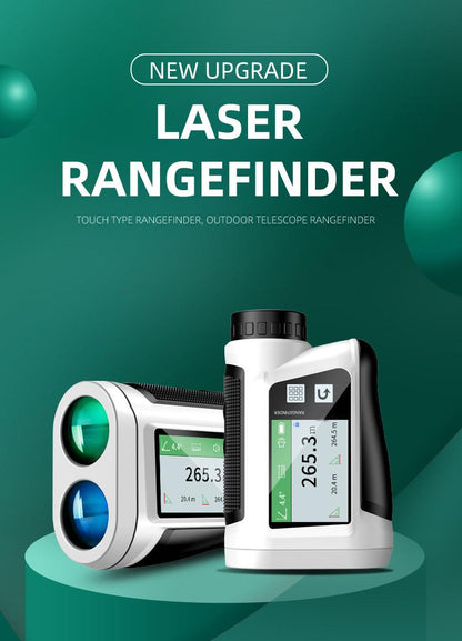 1000M Yard Ft Golf Laser Rangefinder With Side Display, English Voice Broadcasting Slope Compensation, USB Rechargeable, Vibration Suitable For Golf, Disc Golf Measurement