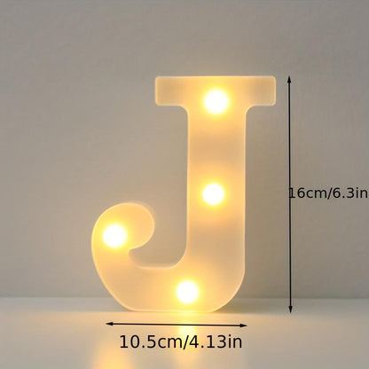 16cm LED Alphabet Light, Luminous Letter and Number Night Light for Family, Bar, Wedding, Birthday, Christmas Party Decoration