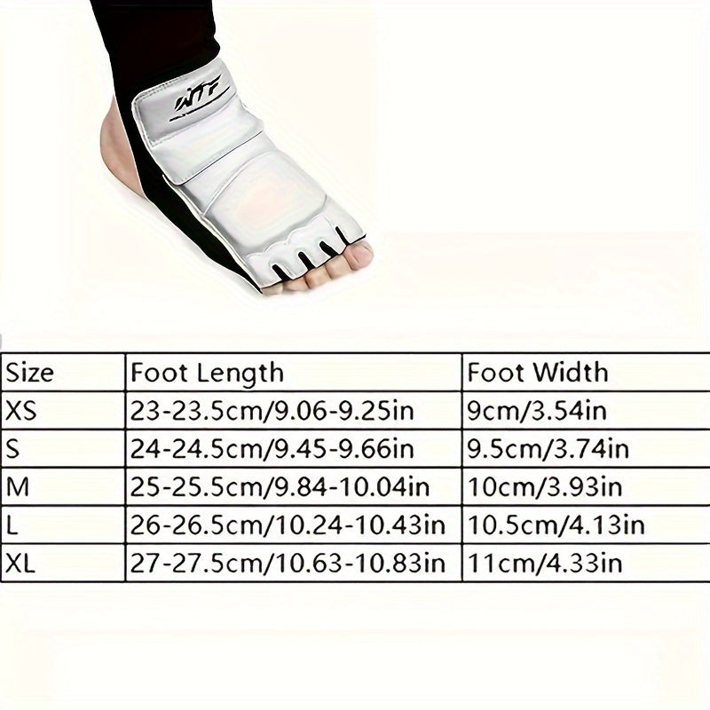 1pair Boxing And Taekwondo Foot Protectors For Training And Competition