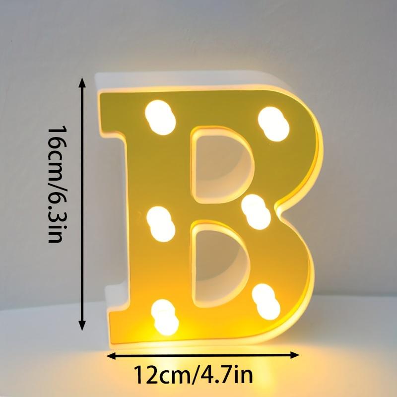 1pc English LED Letter Light, Romantic Proposal Decoration for Birthday, Holiday, and Valentine's Day Parties, Indoor and Outdoor Room Decor