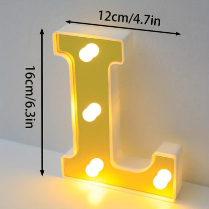 1pc English LED Letter Light, Romantic Proposal Decoration for Birthday, Holiday, and Valentine's Day Parties, Indoor and Outdoor Room Decor