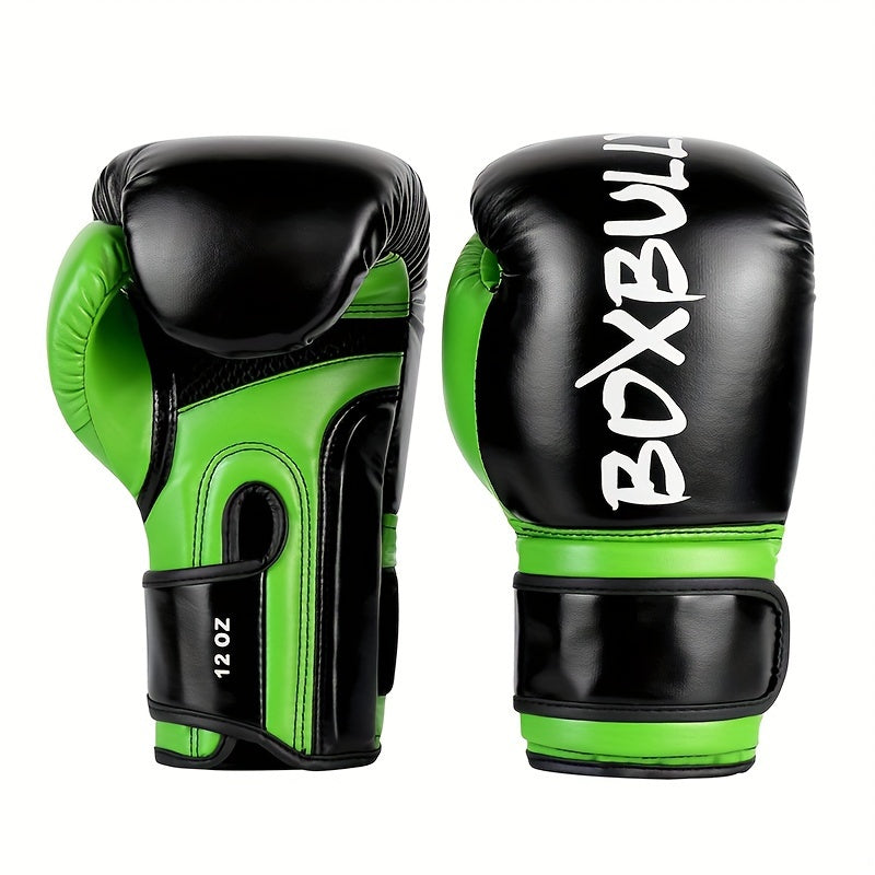 1 Pair PU Material Boxing Gloves, Suitable For Free Fighting, Boxing, Muay Thai Training (4oz/6oz/8oz/10oz/12oz/14oz)