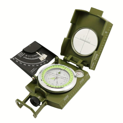 1 pc of High-Precision Military Compass, Tactical Multifunctional Professional Geological Compass with Illuminated Display, Waterproof Zinc Alloy Outdoor Gear, Suitable for Camping, Hiking, Exploring, Riding, Tactical Training Laser cutting