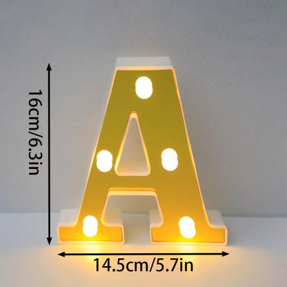 1pc English LED Letter Light, Romantic Proposal Decoration for Birthday, Holiday, and Valentine's Day Parties, Indoor and Outdoor Room Decor